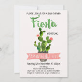 Fiesta Cactus Baby shower uitnodiging (Voorkant)