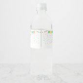 Fiesta Cactus Baby shower Waterfles Etiket (Achterkant)