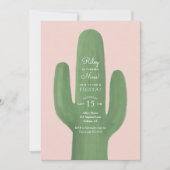 Fiesta Cactus Boho Girl Birthday Party Kaart (Voorkant)