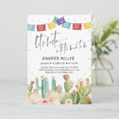 Fiesta Cactus Boho Vrijgezellenfeest Kaart (Staand voorkant)