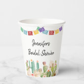 Fiesta Cactus Boho Vrijgezellenfeest Paper Cups Papieren Bekers (Voorkant)