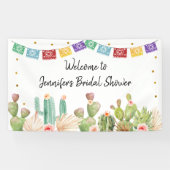 Fiesta Cactus Boho Vrijgezellenfeest Spandoek (Horizontaal)
