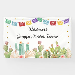 Fiesta Cactus Boho Vrijgezellenfeest Spandoek