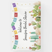 Fiesta Cactus Boho Vrijgezellenfeest Spandoek (Verticaal)