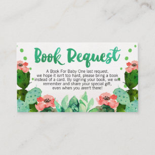 Fiesta Cactus Book request Card Informatiekaartje