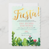 Fiesta Cactus Bridal Shower Uitnodiging (Voorkant)