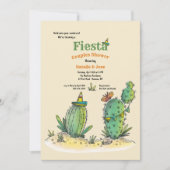 Fiesta Cactus Bridal Shower Uitnodiging (Voorkant)