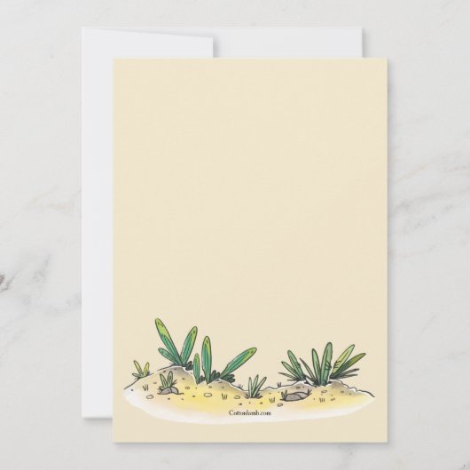 Fiesta Cactus Bridal Shower Uitnodiging (Achterkant)