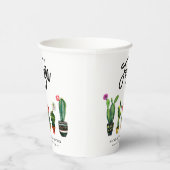 Fiesta Cactus Bruidsfeest Papieren Bekers (Rechts)
