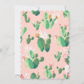 Fiesta Cactus Bruiloft Uitnodiging (Achterkant)