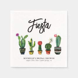 Fiesta Cactus Bruiloftsborrel Servet