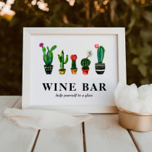 Fiesta Cactus Bruiloftsborrel Wijnbar