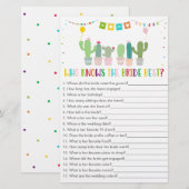 Fiesta Cactus die het beste spel kent (Voorkant / Achterkant)