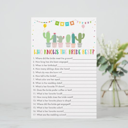 Fiesta Cactus die het beste spel kent (Staand voorkant)