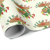 Fiesta Cactus, Guitar en Dansende Peppers Cadeaupapier (Rol Hoek)