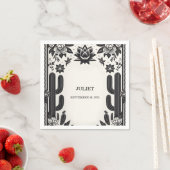 Fiesta Cactus Liefde in Bloei Mexicaanse Bruidsdou Servet (Insitu)