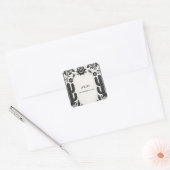 Fiesta Cactus Liefde in Bloei Mexicaanse Bruidsdou Vierkante Sticker (Envelop)