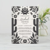 Fiesta cactus liefde in bloei Mexicanen Vrijgezell Kaart (Staand voorkant)