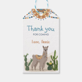 Fiesta Cactus Llama Baby shower Cadeaulabel