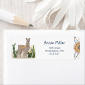 Fiesta Cactus Llama Baby shower Etiket (Insitu)