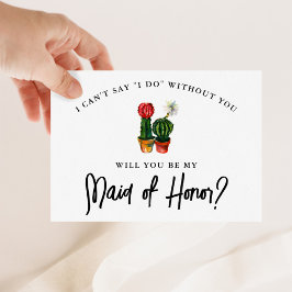 Fiesta Cactus Maid of Honor Kaart
