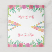 Fiesta Cactus Meisje Verjaardag Plaats Kaart Plaatskaartje (Buitenkant ongevouwen)