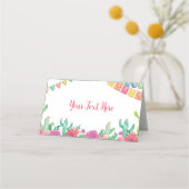 Fiesta Cactus Meisje Verjaardag Plaats Kaart Plaatskaartje (Achterkant)