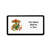 Fiesta Cactus met gitaar & danspeppers Etiket (Voorkant)