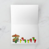 Fiesta Cactus met gitaar & danspeppers Kaart (Binnen)