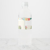 Fiesta Cactus Mexicaanse Waterverf Succulent Douch Waterfles Etiket (Achterkant)