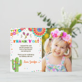 Fiesta Cactus Mexican Nacho Gemiddelde bedankkaart Kaart (Staand voorkant)