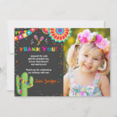 Fiesta Cactus Mexican Nacho Gemiddelde bedankkaart Kaart (Voorkant)