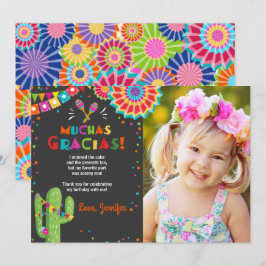 Fiesta Cactus Mexican Nacho Gemiddelde Muchas Grac Kaart