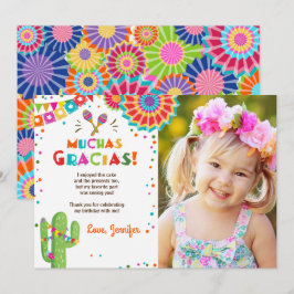 Fiesta Cactus Mexican Nacho Gemiddelde Muchas Grac Kaart
