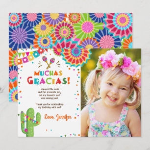 Fiesta Cactus Mexican Nacho Gemiddelde Muchas Grac Kaart