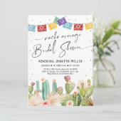 Fiesta Cactus Nacho Gemiddeld Vrijgezellenfeest Kaart (Staand voorkant)