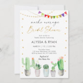 Fiesta Cactus Nacho Gemiddeld Vrijgezellenfeest Kaart (Voorkant)