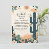 Fiesta Cactus Reizen Mexicanen Vrijgezellenfeest Kaart (Staand voorkant)