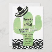 Fiesta Cactus Southwestern Birthday Party Kaart (Voorkant)