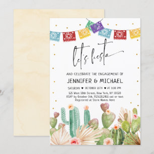 Fiesta Cactus Succulent Verloving Kaart