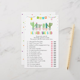 Fiesta Cactus Succulent zei dat ze Game zei