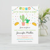 Fiesta Cactus Taco Bout A Baby shower Kaart (Staand voorkant)