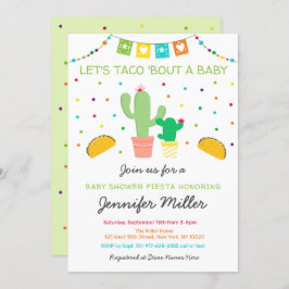 Fiesta Cactus Taco Bout A Baby shower Kaart