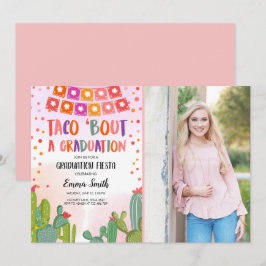 Fiesta Cactus Taco Bout Afstuderen foto Kaart
