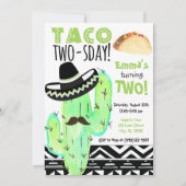 Fiesta Cactus Taco op twee dagen voor de tweede ve Kaart (Voorkant)