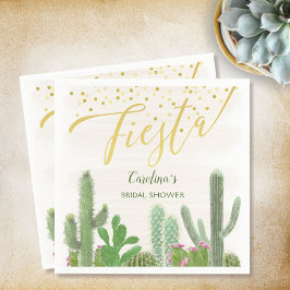 Fiesta Cactus Taco Over Liefde Bruidsfeest Servet