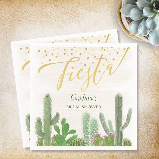 Fiesta Cactus Taco Over Love Bruidsfeestje Servet
