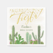 Fiesta Cactus Taco Over Love Bruiloftsfeestje Servet (Voorkant)