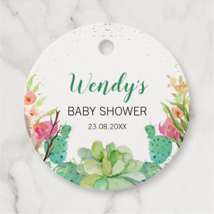Fiesta Cactus Thema Baby shower Favor Tag Bedankjes Labels