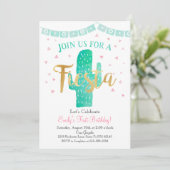 Fiesta Cactus Uitnodiging, Perfect voor elk evenem Kaart (Staand voorkant)